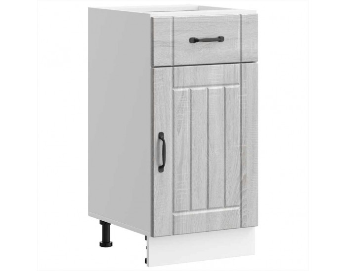 Sonata H Кухненски шкаф Lucca, сив сонома, инженерна дървесина