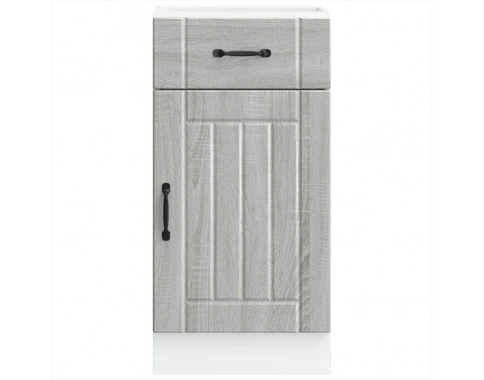 Sonata H Кухненски шкаф Lucca, сив сонома, инженерна дървесина