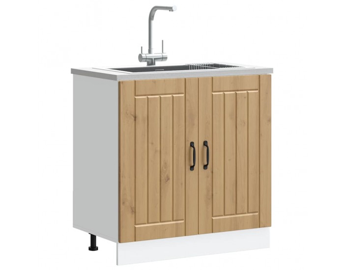 Sonata H Шкаф за мивка, Lucca, дъб артизан, инженерно дърво