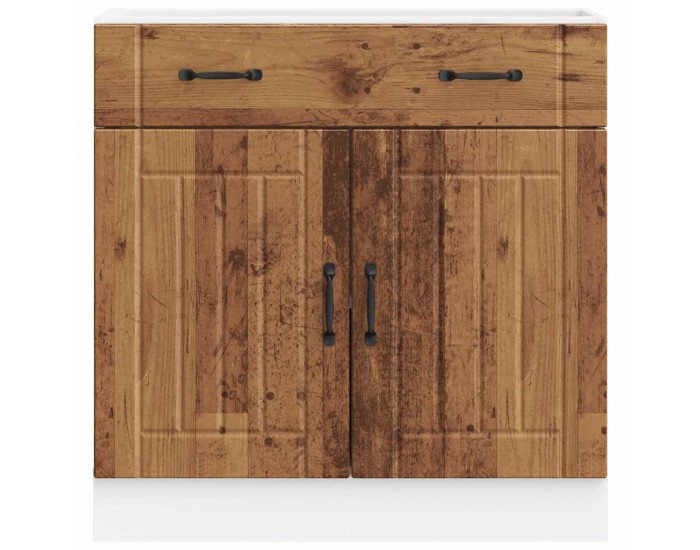 Sonata H Кухненски шкаф Lucca, старо дърво, инженерно дърво