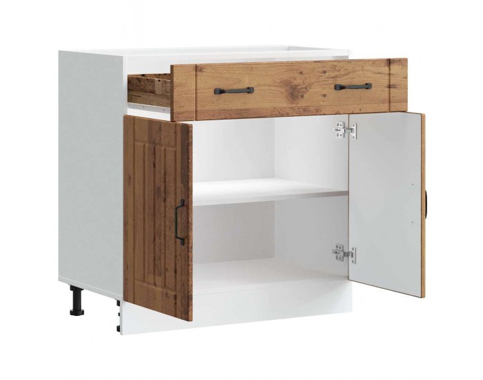 Sonata H Кухненски шкаф Lucca, старо дърво, инженерно дърво