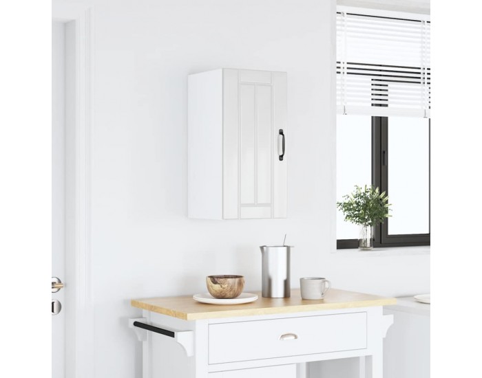 Sonata H Кухненски стенен шкаф Lucca, бял гланц, инженерно дърво
