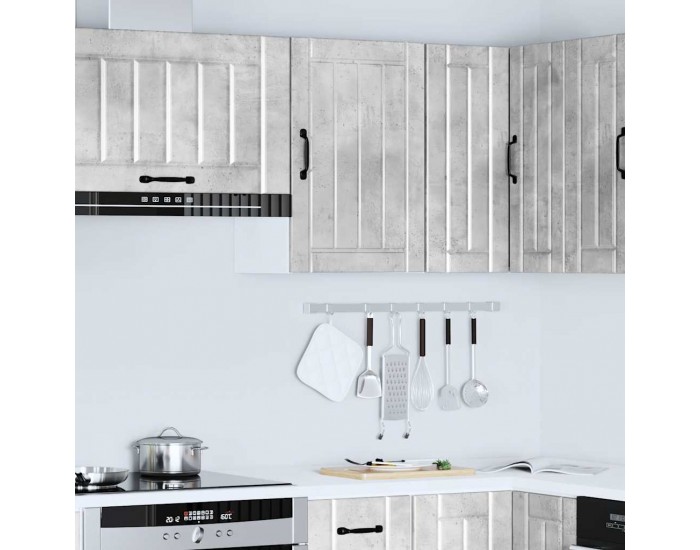Sonata H Кухненски стенен шкаф Lucca, бетонно сив, инженерно дърво
