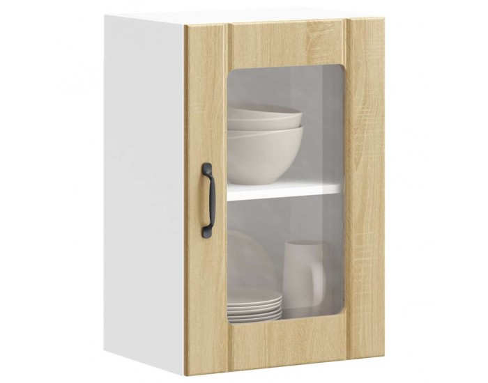 Sonata H Кухненски стенен шкаф със стъклена врата Lucca дъб сонома