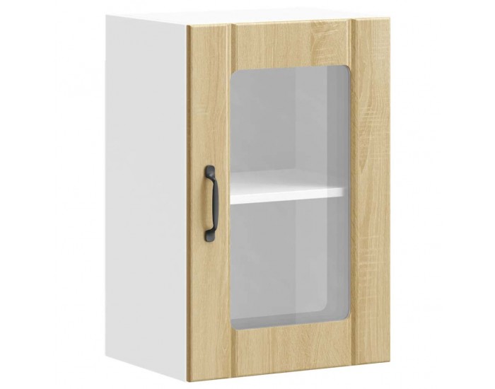 Sonata H Кухненски стенен шкаф със стъклена врата Lucca дъб сонома