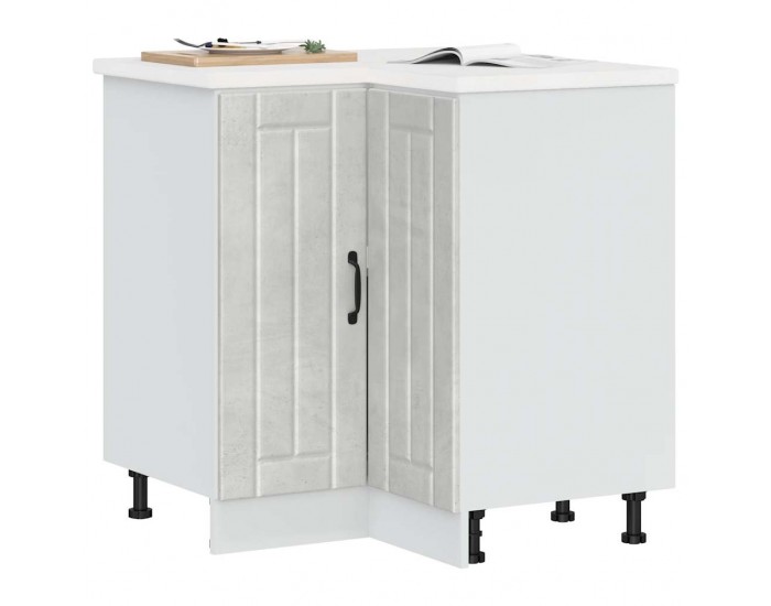 Sonata H Кухненски ъглов шкаф Lucca, бетонно сив, инженерно дърво