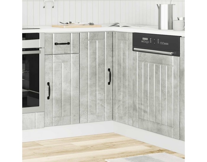 Sonata H Кухненски ъглов шкаф Lucca, бетонно сив, инженерно дърво