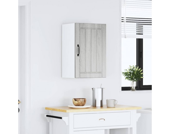 Sonata H Кухненски стенен шкаф Lucca, сив сонома, инженерно дърво