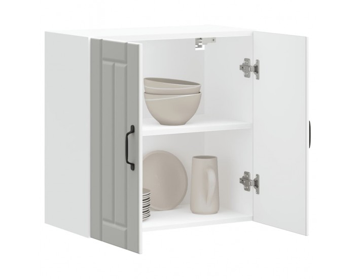 Sonata H Кухненски стенен шкаф Lucca, бял, инженерно дърво