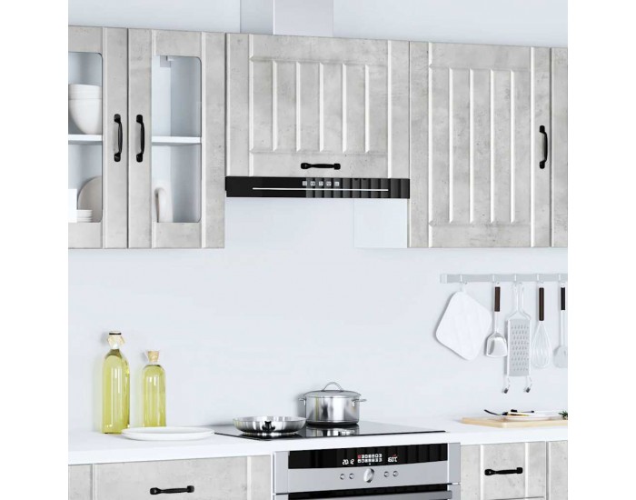 Sonata H Кухненски стенен шкаф Lucca, бетонно сив, инженерно дърво