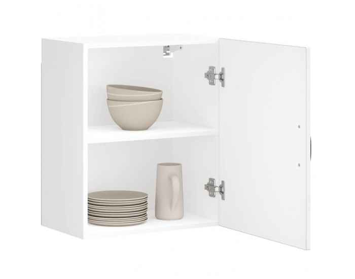 Sonata H Кухненски стенен шкаф Lucca, бял гланц, инженерно дърво