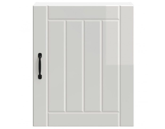 Sonata H Кухненски стенен шкаф Lucca, бял гланц, инженерно дърво