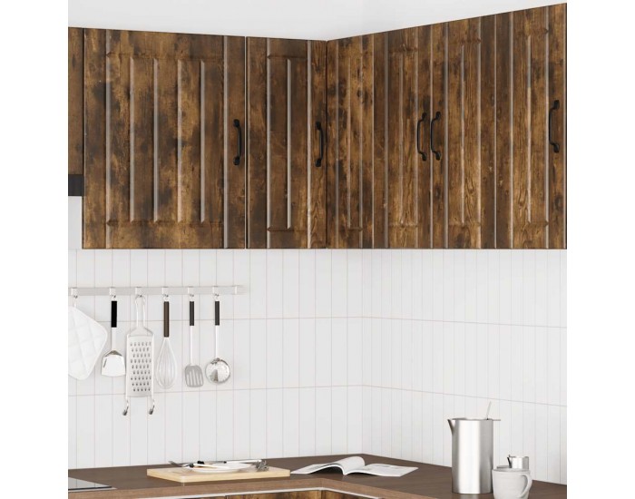 Sonata H Кухненски стенен ъглов шкаф Lucca, опушен дъб, инженерно дърво