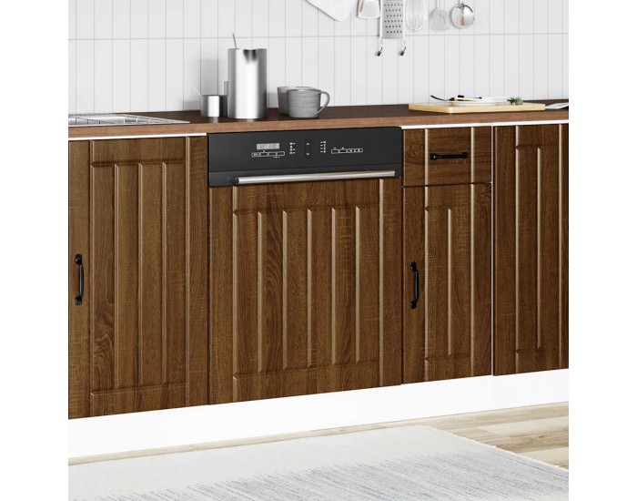 Sonata H Панел за миялна машина, Lucca, кафяв дъб, инженерно дърво