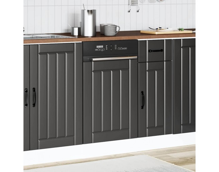 Sonata H Панел за миялна машина, Lucca, черен, инженерно дърво