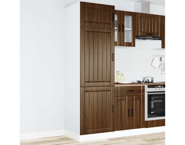 Sonata H Кухненски шкаф Lucca, кафяв дъб, инженерно дърво