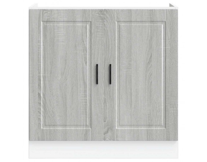 Sonata H Шкаф за мивка, Porto, сив сонома, 80x46x81,5см, инженерно дърво