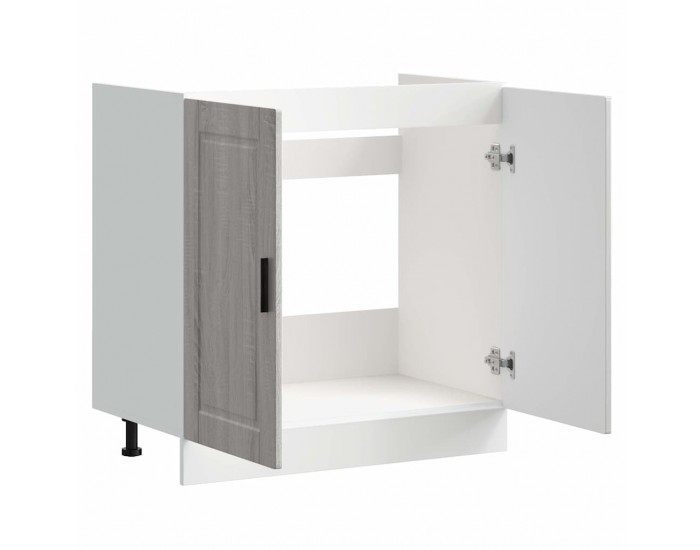 Sonata H Шкаф за мивка, Porto, сив сонома, 80x46x81,5см, инженерно дърво