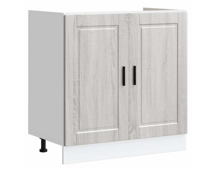 Sonata H Шкаф за мивка, Porto, сив сонома, 80x46x81,5см, инженерно дърво