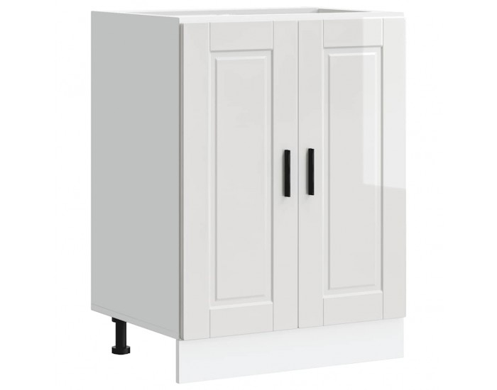 Sonata H Кухненски шкаф Porto, бял гланц, инженерно дърво