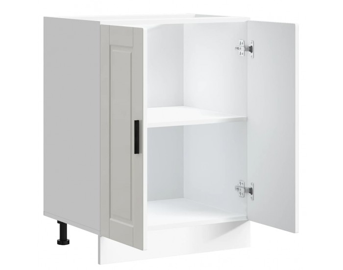 Sonata H Кухненски шкаф Porto, бял гланц, инженерно дърво