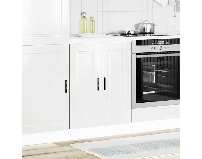 Sonata H Кухненски шкаф Porto, бял гланц, инженерно дърво