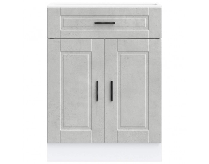 Sonata H Кухненски шкаф Porto, бетонно сив, инженерно дърво