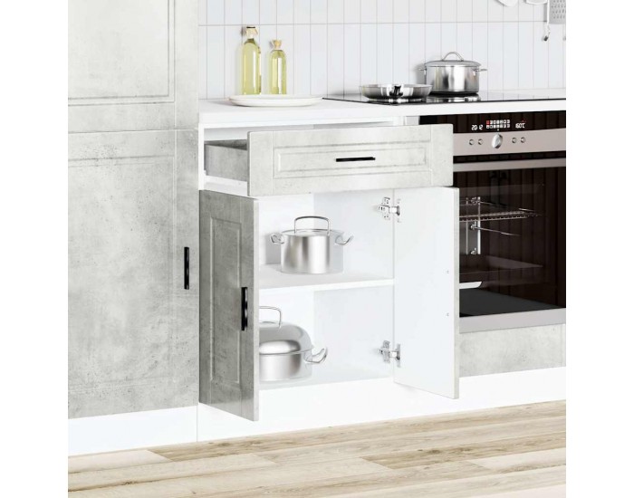 Sonata H Кухненски шкаф Porto, бетонно сив, инженерно дърво