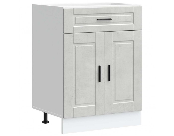 Sonata H Кухненски шкаф Porto, бетонно сив, инженерно дърво