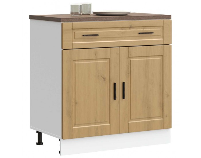 Sonata H Кухненски шкаф Porto, дъб артизан, инженерно дърво