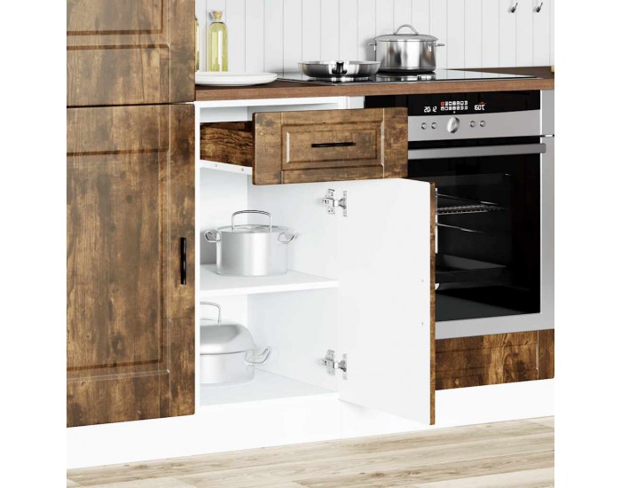 Sonata H Кухненски шкаф Porto, опушен дъб, инженерно дърво