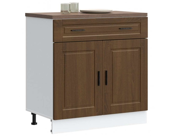 Sonata H Кухненски шкаф Porto, кафяв дъб, инженерно дърво