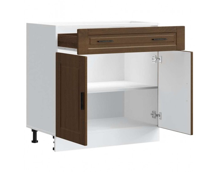 Sonata H Кухненски шкаф Porto, кафяв дъб, инженерно дърво