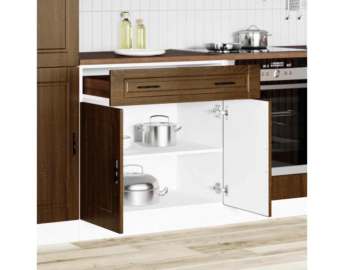 Sonata H Кухненски шкаф Porto, кафяв дъб, инженерно дърво