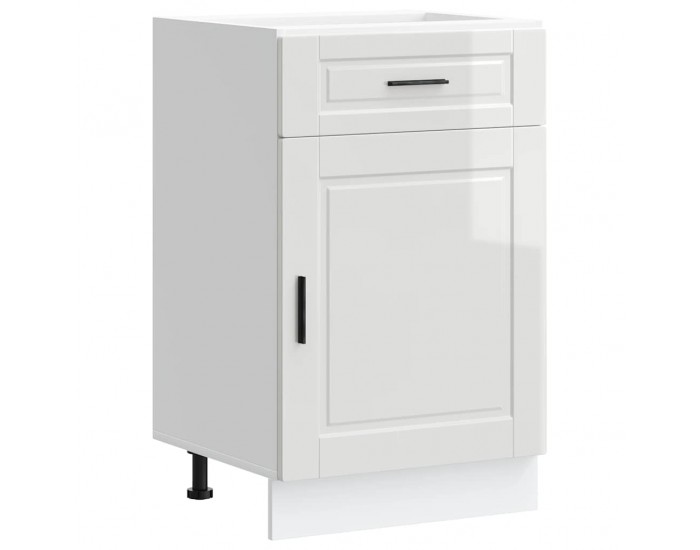 Sonata H Кухненски шкаф Porto, бял гланц, инженерно дърво