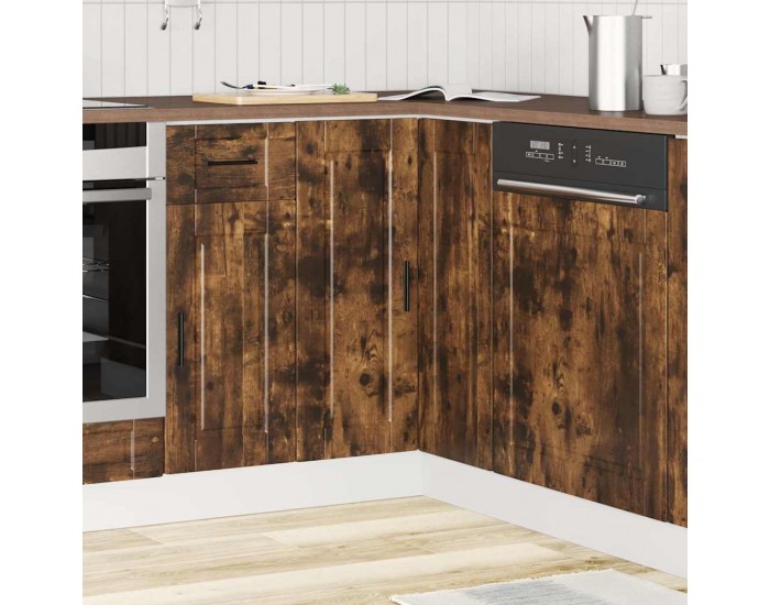 Sonata H Кухненски ъглов шкаф Porto, опушен дъб, инженерно дърво