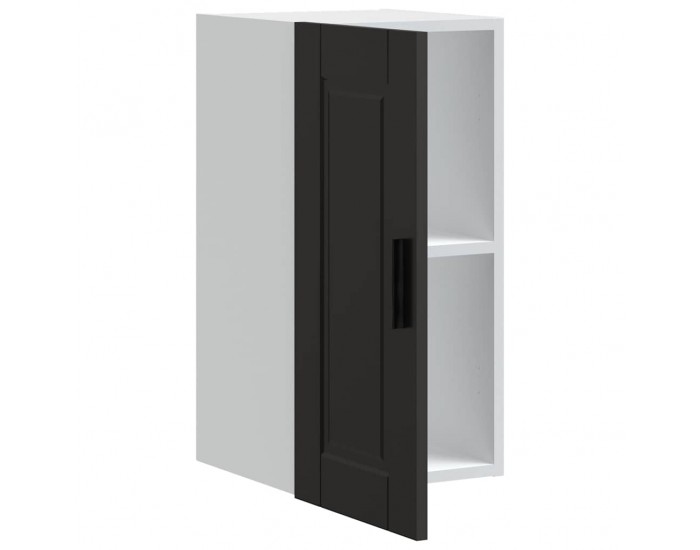 Sonata H Кухненски стенен шкаф Porto, черен, инженерно дърво