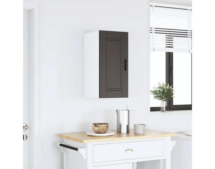 Sonata H Кухненски стенен шкаф Porto, черен, инженерно дърво