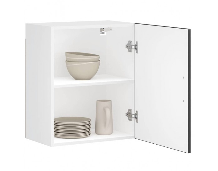 Sonata H Кухненски стенен шкаф Porto, черен, инженерно дърво