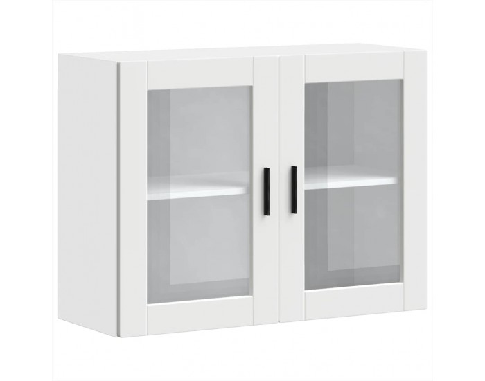 Sonata H Кухненски стенен шкаф със стъклена врата Porto бял