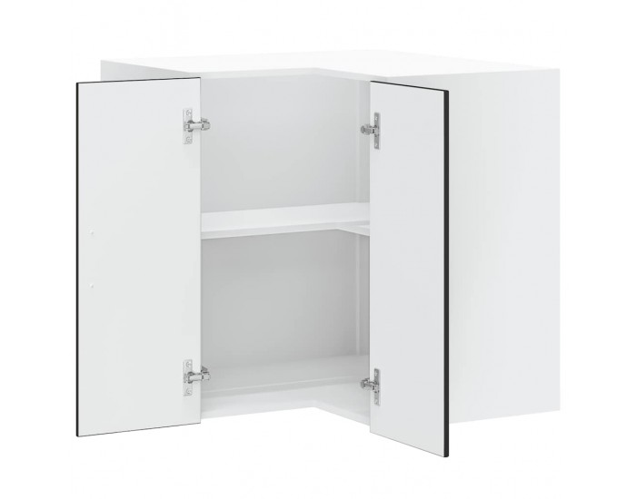 Sonata H Кухненски стенен ъглов шкаф Porto, черен, инженерно дърво