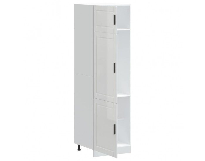 Sonata H Кухненски шкаф Porto, бял гланц, инженерно дърво