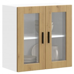 Sonata H Кухненски стенен шкаф със стъклена врата Porto дъб артизан - Модули Sonata