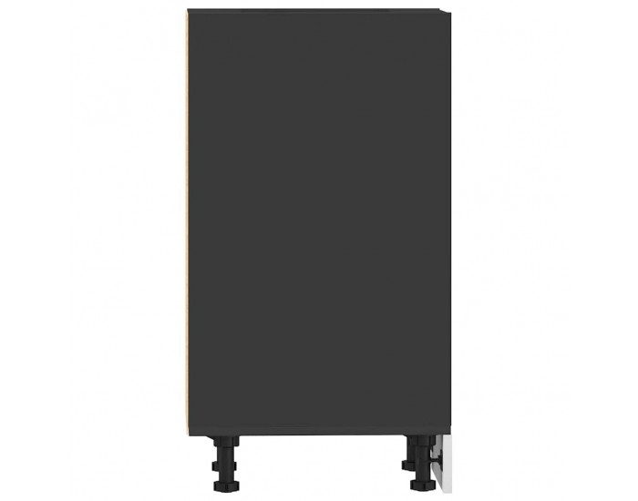 Sonata H Долен шкаф Рига, черен, 30x44,5x81,5 см, инженерно дърво