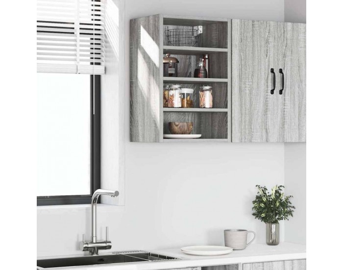 Sonata H Висящ шкаф Рига, сив, сонома, 40x29,5x60 см, инженерно дърво