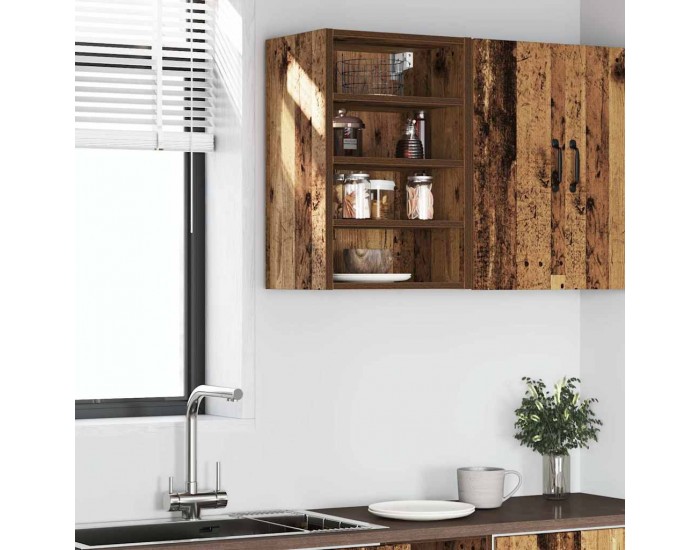 Sonata H Висящ шкаф Рига Старо дърво 40x29,5x60 см Инженерно дърво