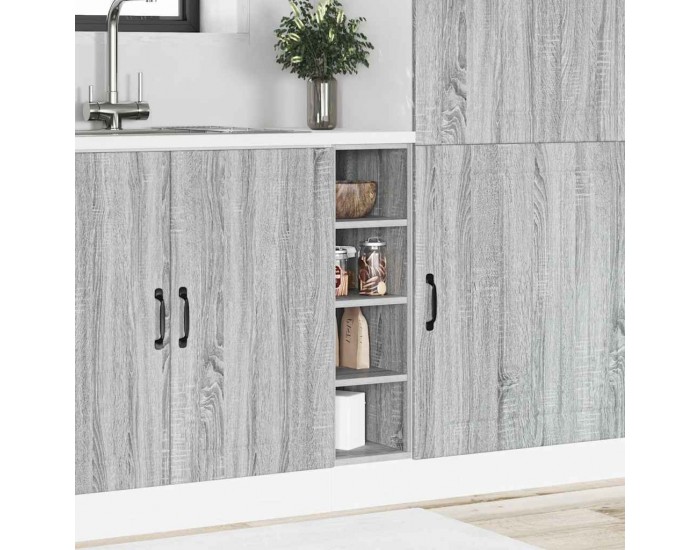 Sonata H Долен шкаф Рига сив, цвят сонома, 20x44,5x81,5 см, инженерно дърво