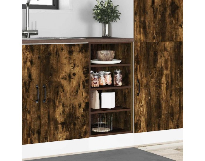 Sonata H Долен шкаф Рига, опушен дъб, 40x44,5x81,5 см, инженерно дърво