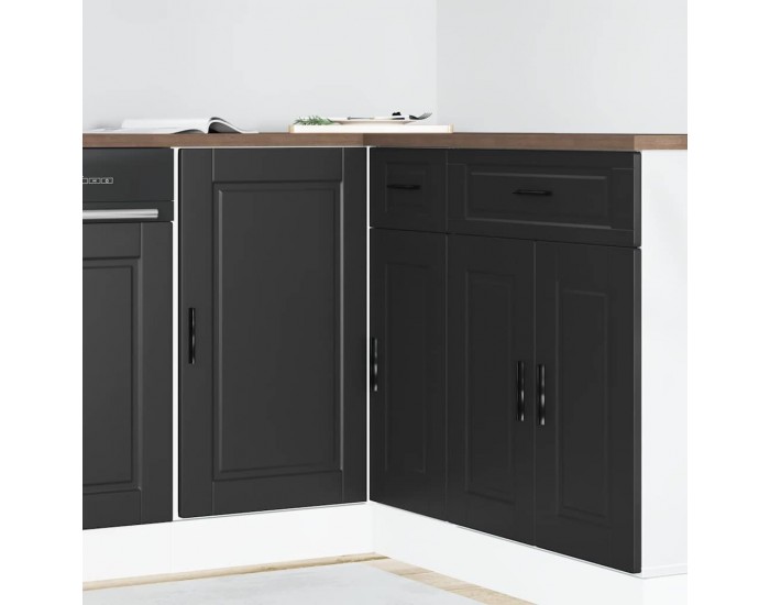 Sonata H Кухненски шкаф Porto, черен, инженерно дърво