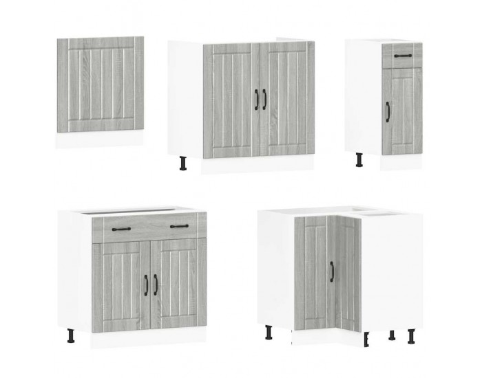 Sonata H Комплект кухненски шкафове от 11 части Lucca, инженерно дърво